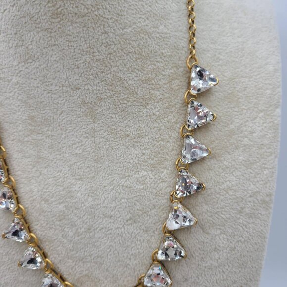 J Crew Clear Crystal Statement Necklace - Picture 7 of 10